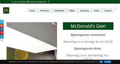 Desktop Screenshot of mcdonaldsgeel.be